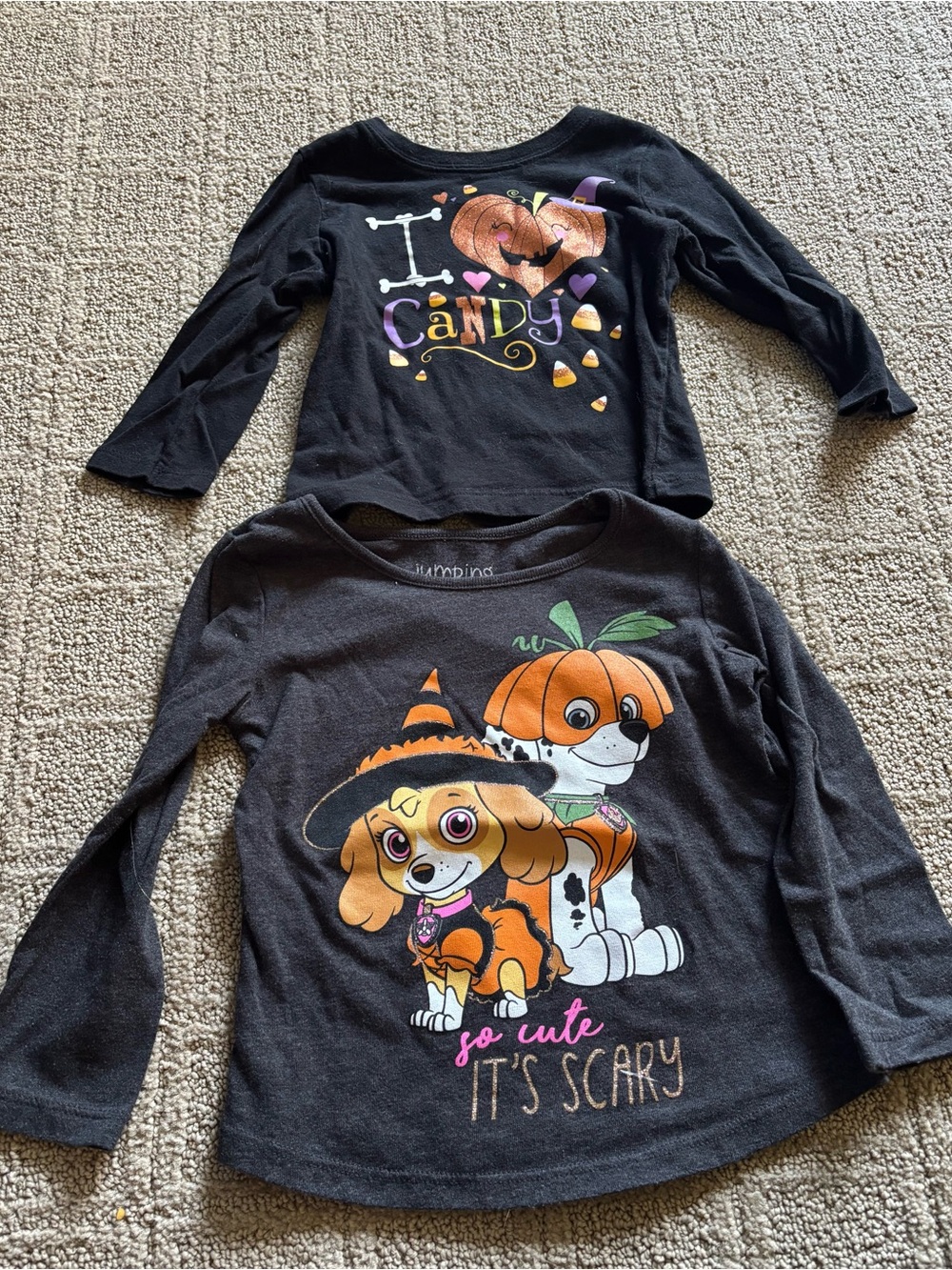 Girls 18/24 months Halloween shirts